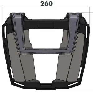 Bezpieczna płatność Stelaż kufra centralnego Easyrack Honda VFR 1200 F 2010 - 2016 Hepco Becker 661960 01 01