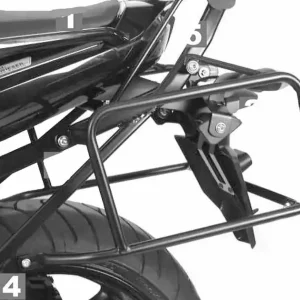 Ograniczona ilość Stelaż kufrów bocznych Yamaha FZ 1 Fazer 2006 - 2015 Hepco Becker 6504515 00 01