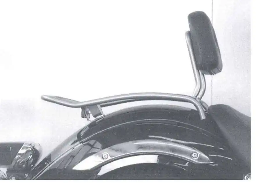 Wysoka jakość Solorack z oparciem Yamaha XVS 125 / 250 Drag Star 2000-2004 Hepco Becker 611413 00 02