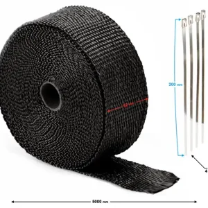 Taśma termiczna na tłumik 5M (czarny) Oferta