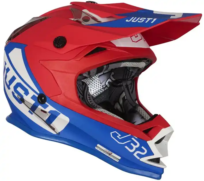 Tani Kask JUST1 J32 KIDS VERTIGO blue-white-red YL