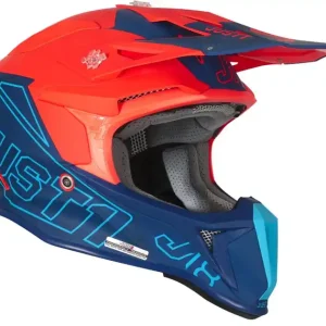 Kask JUST1 J18 VERTIGO blue-white-fluo orange matt M Obniżka ceny