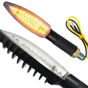 Kierunkowskazy uniwersalne, ledowe (30 diod) czarne, (E-mark) Oferta limitowana