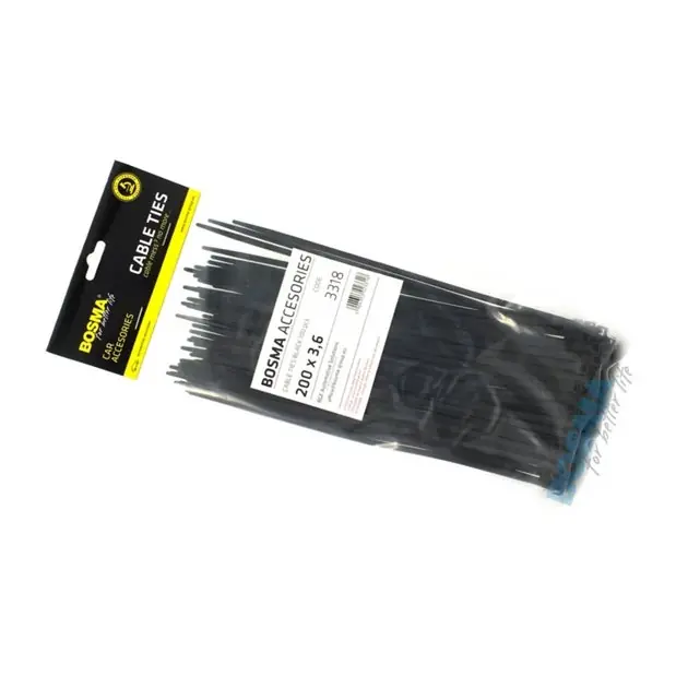 Zamów dziś Opaska zaciskowa BOSMA 3,6*200 mm black (100 szt.) 3318