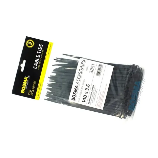 Zamów teraz Opaska zaciskowa BOSMA 3,6*140 mm black (100 szt.) 3851