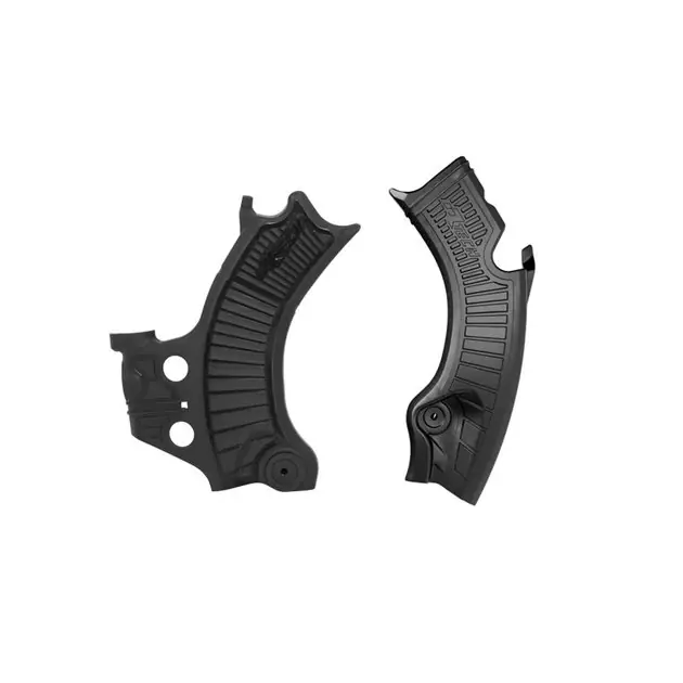 Osłony ramy (komplet) Bi-material Super Grip Honda CRF 450 R/RWE/RX, CRF 250 R/RX Czarny Racetech PRTCRFNR002 Taniej
