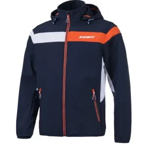 Kurtka przeciwdeszczowa Softshell Racing Niebieski/Biały / Pomarańczowy XXL Kenny Racing 251-7806015-58 Premium