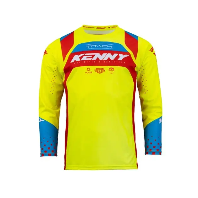 Taniej Koszulka Cross/Enduro Kenny Racing Track Kid/Junior Neon Yellow/Red ROZMIAR XXS 231-3403022-5292