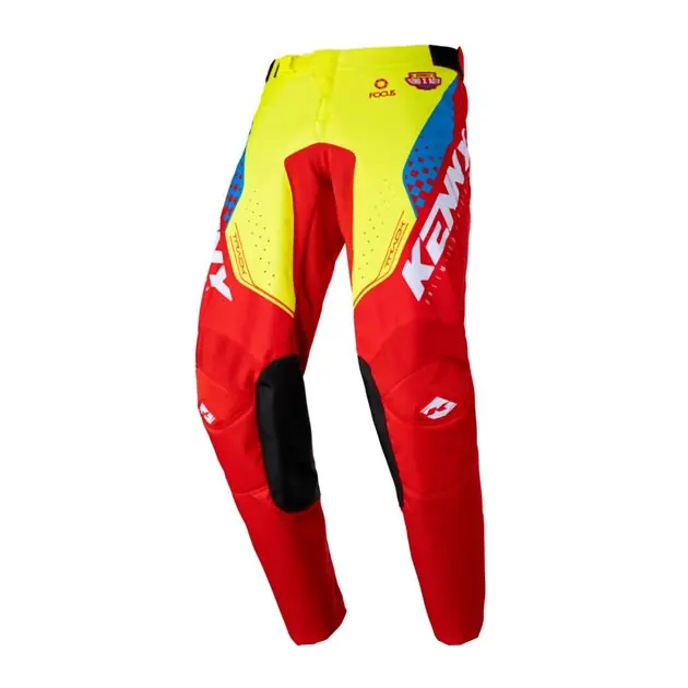 Do wyczerpania zapasów Spodnie Cross/Enduro Kenny Racing Track Focus Kid/Junior Neon Yellow/Red ROZMIAR 20 231-6203212-2092