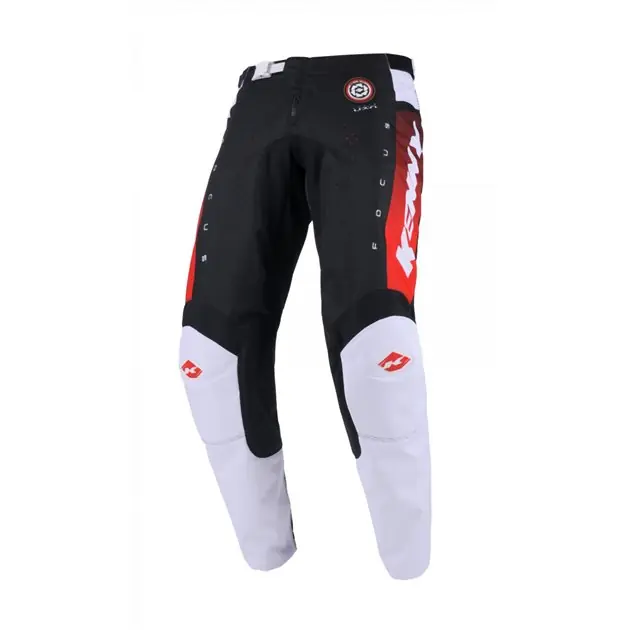 Szybka dostawa Spodnie cross/enduro Track Focus Red Czarny/Biały / Czerwony XL (36) Kenny Racing 251-6203012-3601
