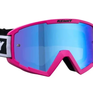Gogle TRACK NEON PINK Różowy/Czarny Szybka Niebieskie Lustro Kenny Racing 221-0803011-80 Oferta limitowana