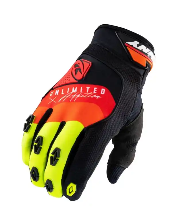 Rękawice cross/enduro Safety Black/Red/Orange L Kenny Racing 211-2905011-1048 Dostępne od ręki