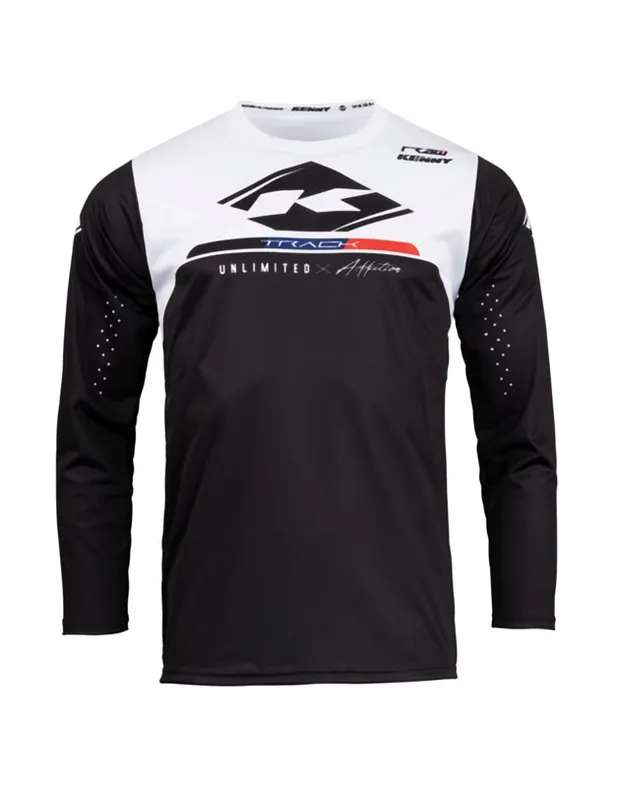 Premium Koszulka cross/enduro Track Kid/Junior Raw Black XXXS (5/6 lat) Kenny Racing 231-3403023-51