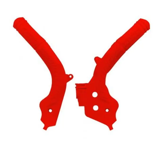 Hit cenowy Osłony ramy Bi-Material Super Grip Gas Gas MC/MC-F/EC/EC-F 125/250/300/350/450 czerwone RACETECH PRTKTMRG001