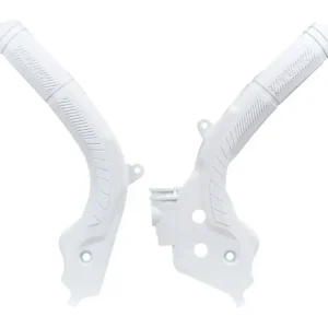 Osłony ramy Bi-Material Super Grip KTM SX 125/150/250, EXC/EXCF 250/350/450, SXF 250/350/450 białe RACETECH PRTKTMBN001 Nowość