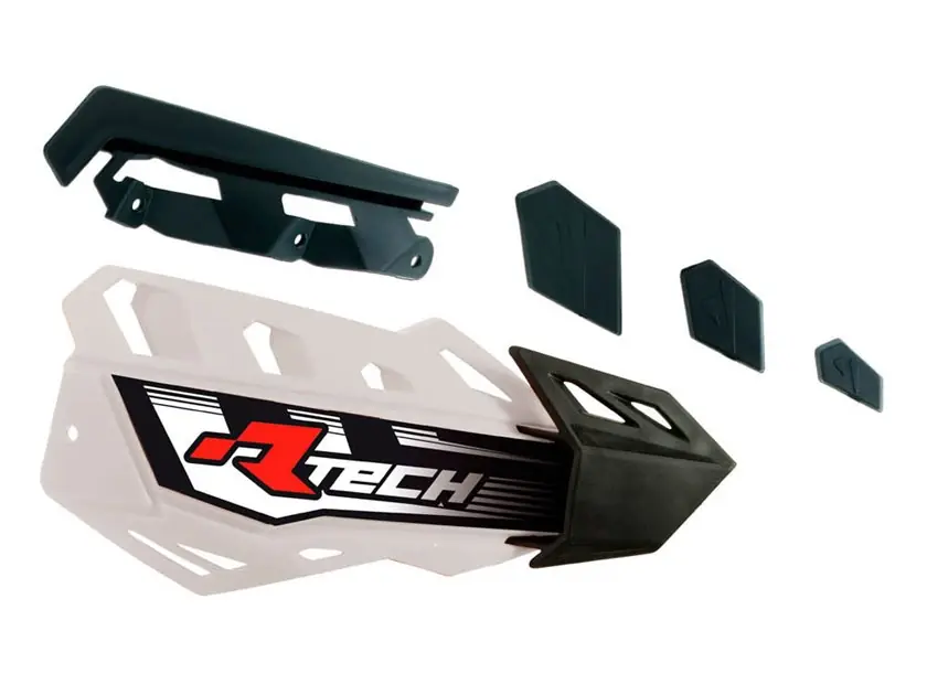 Rabat Plastiki zamienne do osłon rąk FLX/ALU/ATV białe Racetech REPPMFLBN00