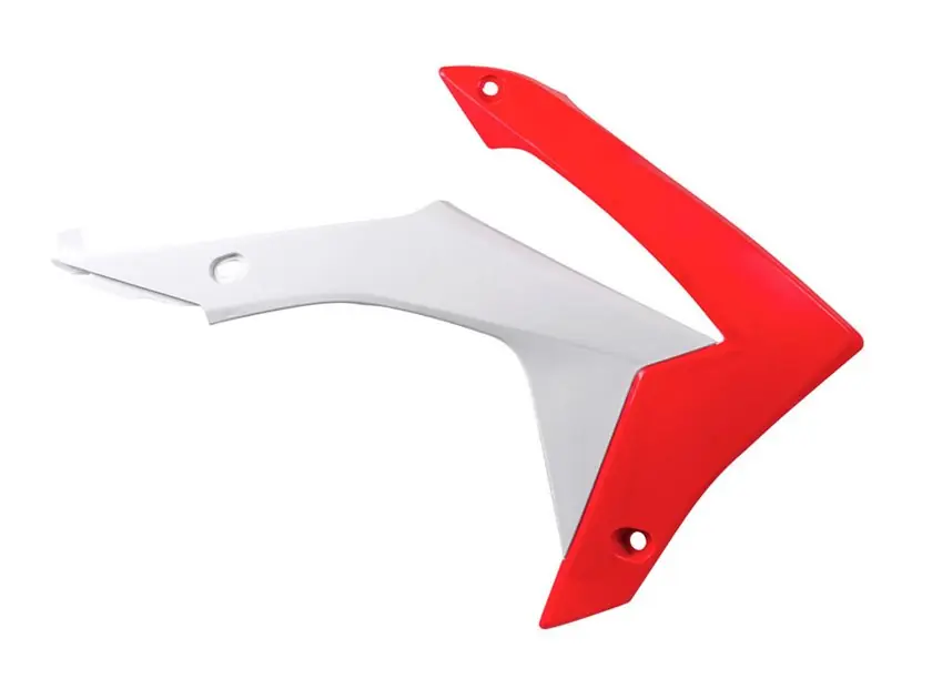 Osłony chłodnicy Honda CRF 450R, CRF 250R OEM Biały Czerwony RACETECH (RTECH) HO04657999RT Nie przegap