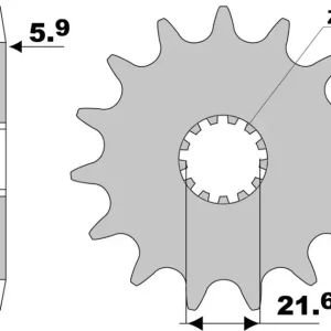 Ekspresowa dostawa Zębatka przednia 13 Kawasaki KXF 450, Yamaha YZF/WRF 400/426/450, YFZ 450 (łańc. 520) JT 56513JTS