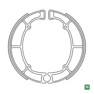 Zamów dziś Szczęki hamulcowe tył Kawasaki EN 500, GT 550, VN 700/800/850, Z 450 LTD/650, ZL 600 Eliminator 180x40mm NEWFREN GF1240