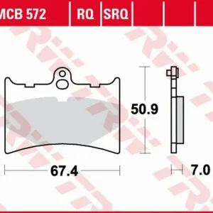 Klocki hamulcowe KH126 Sinter Track Aprilia AF-1 125, RS 125, AF-1 250, Benelli Chrono/CX 125 Przód TRW MCB572TRQ Zamów teraz