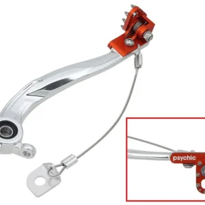 Dostępne od ręki Dźwignia hamulca nożnego KTM SX 125/250, SXF 250/350/450, Husqvarna TC 125, FC 250/350/450, FX 350 Pomarańczowa stopka PSYCHIC MX-08849