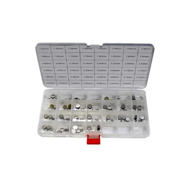 Płytki zaworowe zestaw 8,90mm, od 1,72 do 2,60mm co 0,04mm, po 3 szt. (69 szt.) PSYCHIC MX-09433 Szybka wysyłka