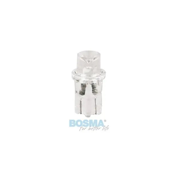 Żarówka BOSMA 12V 1*LED STANDARD T10 RED WIDE WVIEWING BLISTER Darmowy zwrot