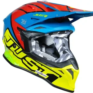 Oferta czasowa Kask JUST1 J39 THRUSTER fluo yellow blue red black gloss S