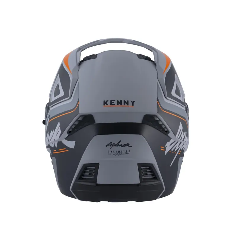 Nie przegap WYPRZEDAŻ KENNY RACING KASK DUAL ADVENTURE MODEL EXPLORER GREY KOLOR CZARNY/SZARY/POMARAŃCZOWY ROZMIAR L (59 - 60 CM)