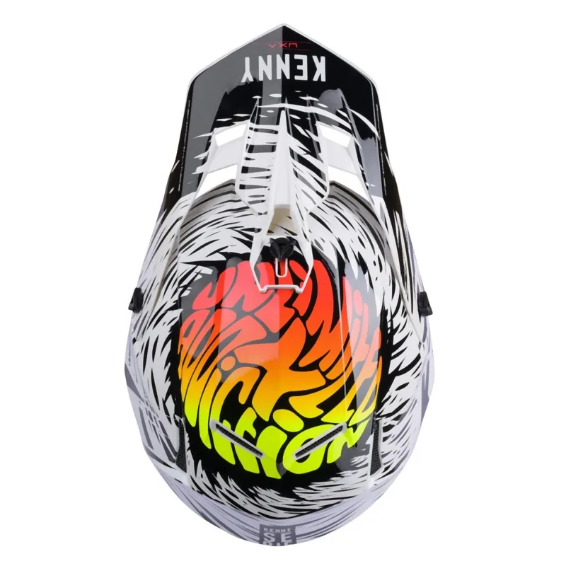 KENNY RACING WYPRZEDAŻ KASK CROSS/ENDURO MODEL PERFORMANCE MIPS UXA KOLOR CZARNY/BIAŁY/POMARAŃCZOWY ROZMIAR XL ( 61 - 62 CM ) Ostatnie sztuki