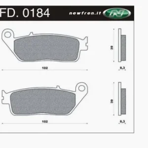 KLOCKI HAMULCOWE HONDA CBR 250R ‘88-‘94/‘11-‘14, CB 600 HORNET ‘98-‘15, CBF 600 ‘04-‘10, VTX 1300 ‘03-‘08, GL 1500 F6C ‘97-‘03, KAWASAKI KLE 650 VERSYS ‘‘15-, Z 750 ‘07-, TRIUMPH TIGER 800 ‘11-‘17 (KH196) Kup online