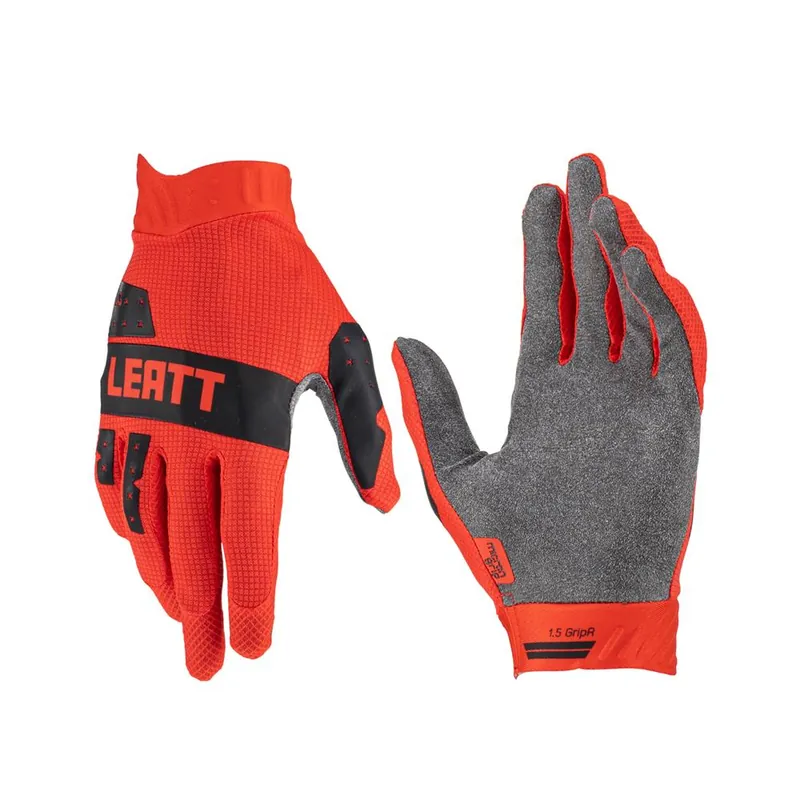 Hit sprzedaży LEATT RĘKAWICE MOTO 1.5 GRIPR GLOVE RED KOLOR CZERWONY/CZARNY ROZMIAR M