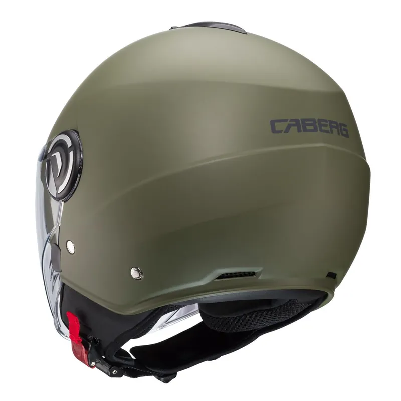 CABERG KASK OTWARTY JET Z BLENDĄ MODEL RIVIERA V4X SOLID KOLOR ZIELONY MAT - MILITARY GREEN ROZMIAR XL Super okazja