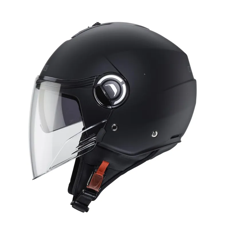 Zniżka CABERG KASK OTWARTY JET Z BLENDĄ MODEL RIVIERA V4X SOLID KOLOR CZARNY MAT ROZMIAR L