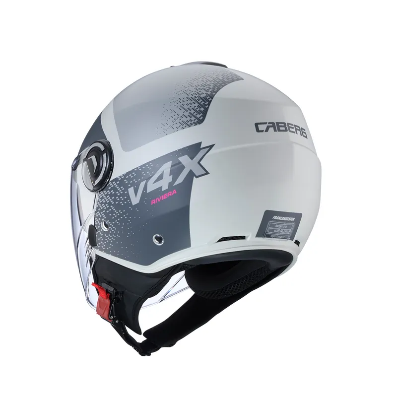CABERG KASK OTWARTY JET Z BLENDĄ MODEL RIVIERA V4X ALPHA KOLOR PIASKOWY/SZARY MAT ROZMIAR XXL Taniej