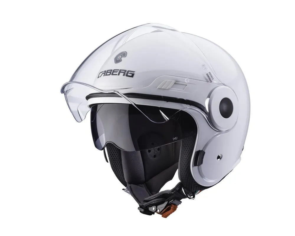 CABERG KASK OTWARTY JET Z BLENDĄ MODEL UPTOWN KOLOR BIAŁY POŁYSK ROZMIAR XS Ostatnie sztuki
