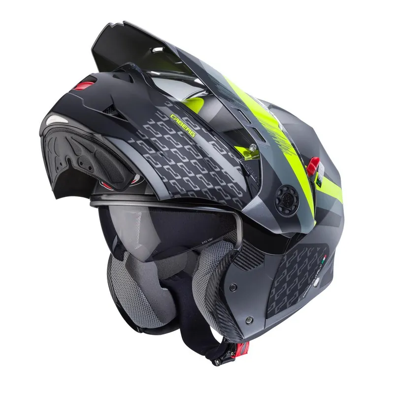 Sprawdź teraz CABERG KASK SZCZĘKOWY FLIP-UP ENDURO MODEL TOURMAX X SARABE KOLOR SZARY MAT/CZARNY/ŻÓŁTY FLUO ROZMIAR L (PINLOCK W ZESTAWIE)