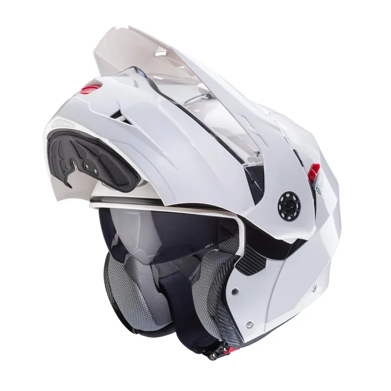 Dostępne od ręki CABERG KASK SZCZĘKOWY FLIP-UP ENDURO MODEL TOURMAX X KOLOR BIAŁY POŁYSK ROZMIAR S (PINLOCK W ZESTAWIE)