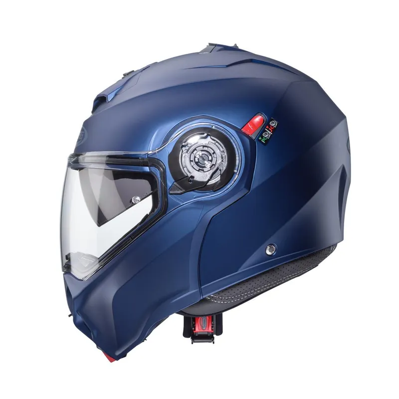 Wysoka jakość CABERG KASK SZCZĘKOWY FLIP-UP MODEL DUKE EVO KOLOR NIEBIESKI MAT (YAMAHA) ROZMIAR M (PINLOCK W ZESTAWIE)