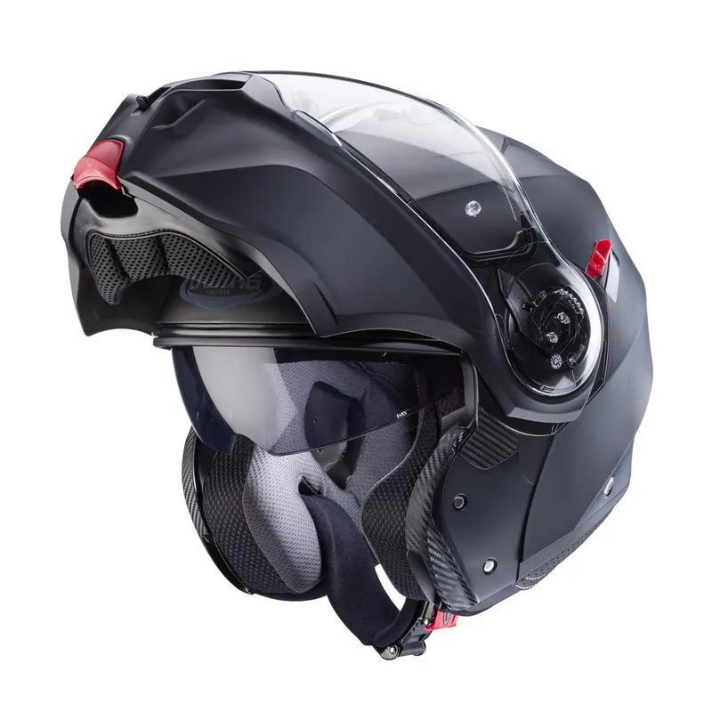 Ograniczona ilość CABERG KASK SZCZĘKOWY FLIP-UP MODEL DUKE EVO KOLOR CZARNY MAT ROZMIAR M (PINLOCK W ZESTAWIE)