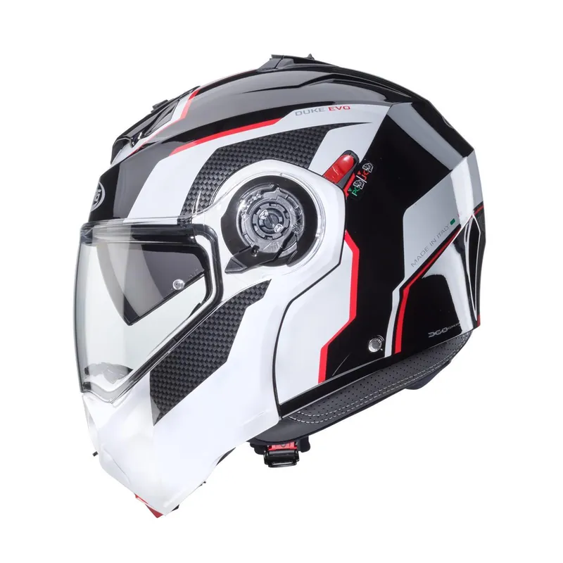 CABERG KASK SZCZĘKOWY FLIP-UP MODEL DUKE EVO MOVE KOLOR CZARNY/BIAŁY/CZERWONY ROZMIAR M (PINLOCK W ZESTAWIE) Tani