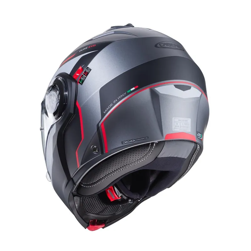 Sprawdź teraz CABERG KASK SZCZĘKOWY FLIP-UP MODEL DUKE EVO MOVE KOLOR SZARY MAT/CZARNY/CZERWONY ROZMIAR XL (PINLOCK W ZESTAWIE)