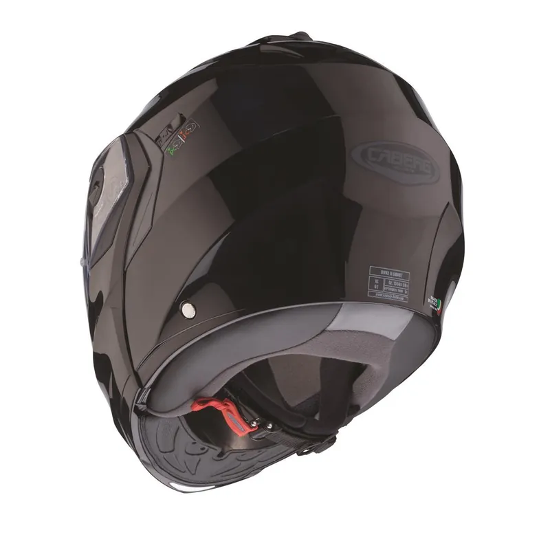 Popularny CABERG PROMOCJA KASK SZCZĘKOWY FLIP-UP MODEL DUKE X KOLOR CZARNY POŁYSK (SMART - BEZ PINLOCK W ZESTAWIE) ROZMIAR L