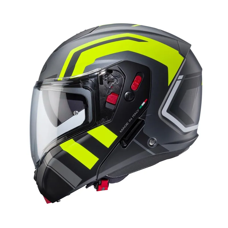 CABERG KASK SZCZĘKOWY FLIP-UP MODEL HORUS X ROAD KOLOR SZARY MAT/CZARNY/ŻÓŁTY FLUO ROZMIAR XL (PINLOCK W ZESTAWIE) Do wyczerpania zapasów