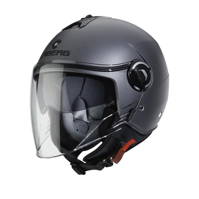 CABERG PROMOCJA KASK OTWARTY JET Z BLENDĄ MODEL RIVIERA V4 KOLOR SZARY MAT - GUN METAL ROZMIAR M Zniżka
