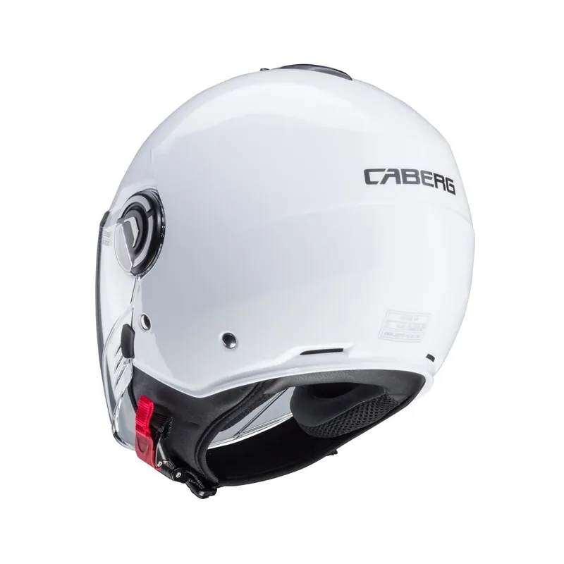 Szybka dostawa CABERG PROMOCJA KASK OTWARTY JET Z BLENDĄ MODEL RIVIERA V4 KOLOR BIAŁY POŁYSK ROZMIAR S