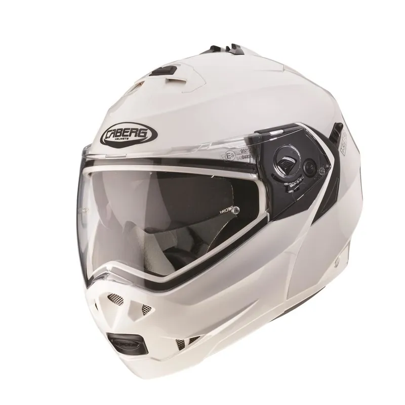 Szybka dostawa CABERG PROMOCJA KASK SZCZĘKOWY FLIP-UP MODEL DUKE II (PINLOCK) KOLOR BIAŁY METALIK ROZMIAR M (5/5 GWIAZDEK W TESTACH SHARP)