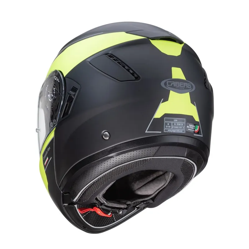 CABERG PROMOCJA KASK SZCZĘKOWY FLIP-UP MODEL LEVO PROSPECT KOLOR CZARNY MAT/ŻÓŁTY FLUO ROZMIAR M Ostatnie sztuki