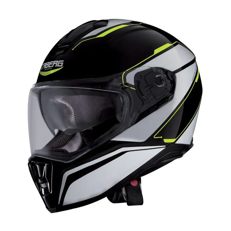 CABERG WYPRZEDAŻ KASK INTEGRALNY Z BLENDĄ MODEL DRIFT TOUR KOLOR CZARNY/BIAŁY/ŻÓŁTY FLUO ROZMIAR XL Hit cenowy