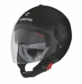CABERG WYPRZEDAŻ KASK OTWARTY JET Z BLENDĄ MODEL RIVIERA V3 KOLOR CZARNY MAT ROZMIAR XS Dodaj do koszyka